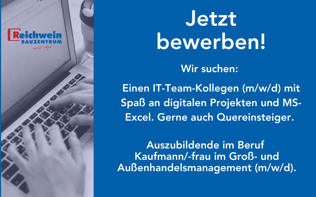 Wir suchen Sie: IT-Team Kollegen (m/w/d) und Auszubildende im Beruf Groß- und Außenhandelsmanagement